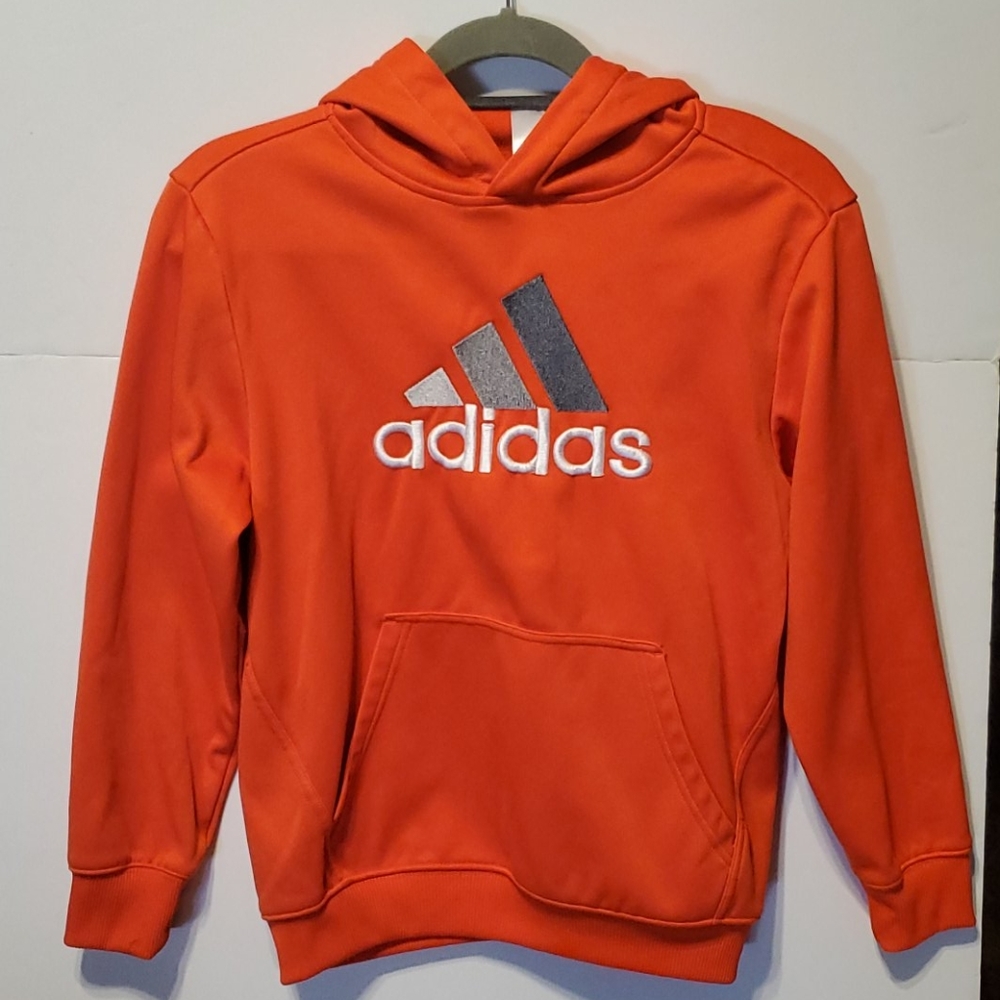 adidas Embroidered Logo, 3 Striped Hoodie - Sz M